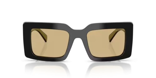 PRADA PR D01S - 03K10R - 52 Sonnenbrillen Schwarz Rechteck