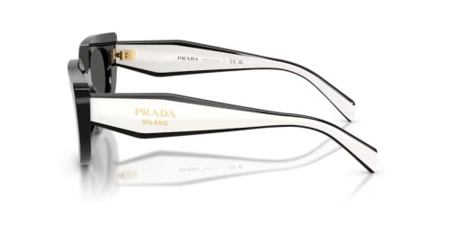 PRADA PR D02S - 20G08Z - 53 Sonnenbrillen Schwarz Oval