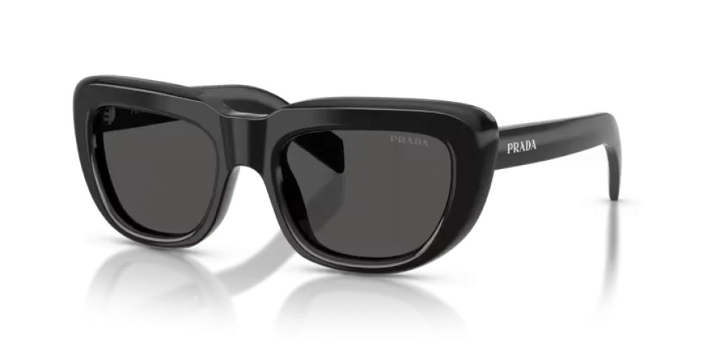 PRADA PR D07S - 16K08Z - 53 Sonnenbrillen Schwarz Rechteck