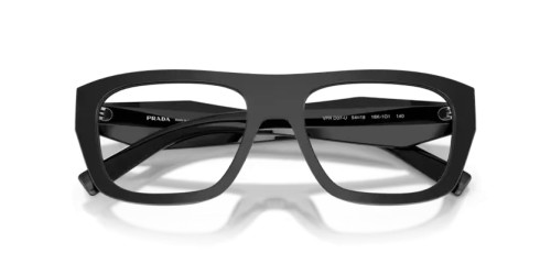 PRADA PR D07VU - 16K1O1 - 52 Brillenfassungen Schwarz Rechteck