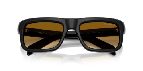 PRADA PR D11S - 16K10X - 54 Sonnenbrillen Schwarz Rechteck