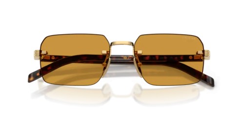 PRADA PR D55S - 5AK50P - 55 Sonnenbrillen Gold Rechteck