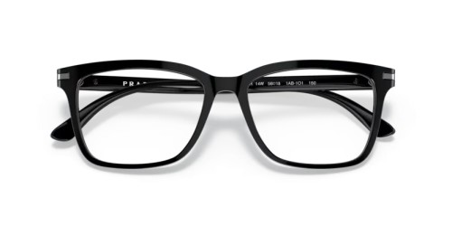 PRADA PR 14WV - 1AB1O1 - 56 Brillenfassungen Schwarz Rechteck