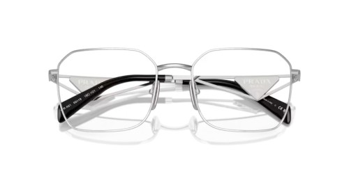 PRADA PR A51V - 1BC1O1 - 55 Brillenfassungen Silber