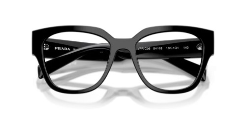 PRADA PR C06V - 16K1O1 - 52 Brillenfassungen Schwarz Oval