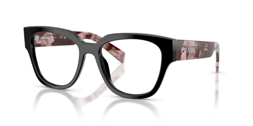 PRADA PR C06V - 28F1O1 - 52 Brillenfassungen Schwarz Oval