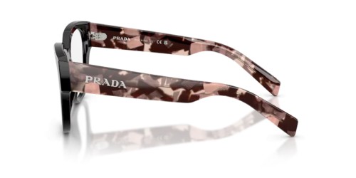 PRADA PR C06V - 28F1O1 - 52 Brillenfassungen Schwarz Oval