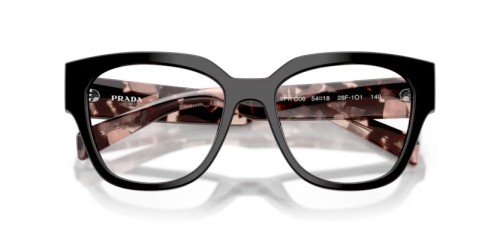 PRADA PR C06V - 28F1O1 - 52 Brillenfassungen Schwarz Oval