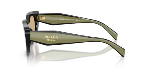 PRADA PR D02S - 03K10R - 53 Sonnenbrillen Schwarz Oval