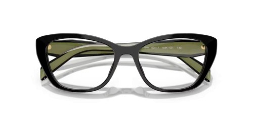 PRADA PR 19WV - 03K1O1 - 53 Brillenfassungen Schwarz Cat Eye