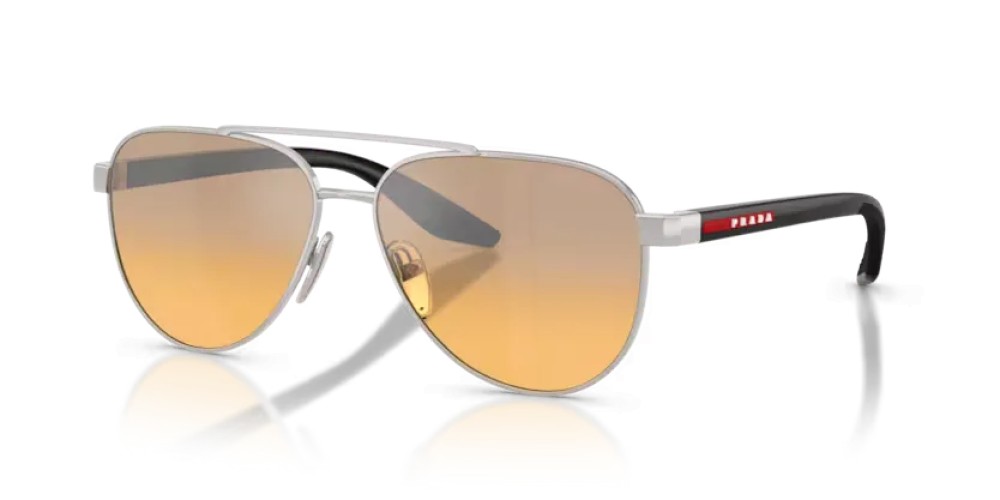 Prada Linea Rossa PS A52S - 1BC40Z - 58 Sonnenbrillen Silber Pilot (Aviator)