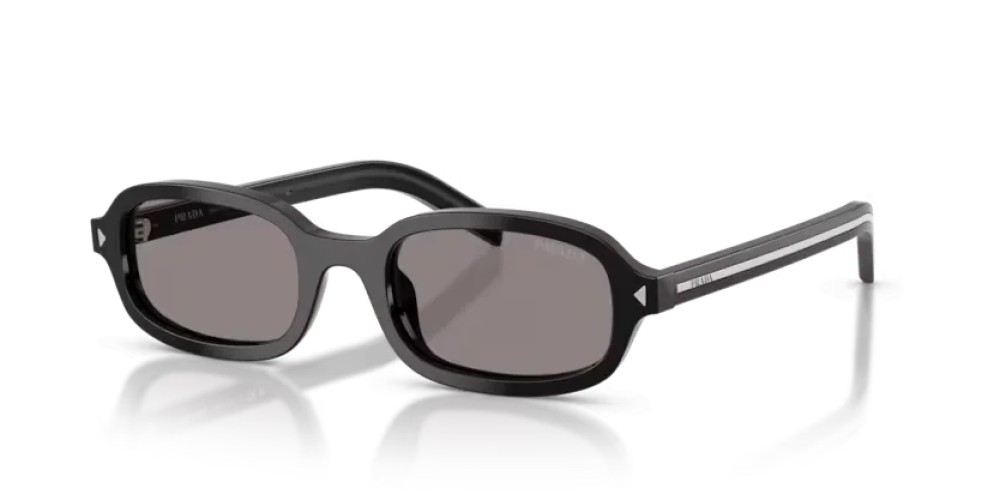 PRADA PR D06S - 16K03D - 50 Sonnenbrillen Schwarz Oval