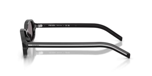 PRADA PR D06S - 16K03D - 50 Sonnenbrillen Schwarz Oval