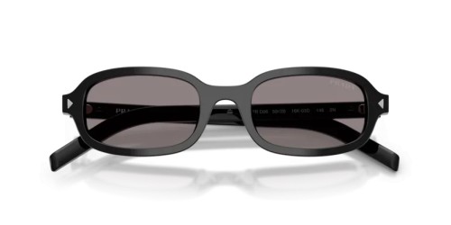 PRADA PR D06S - 16K03D - 50 Sonnenbrillen Schwarz Oval