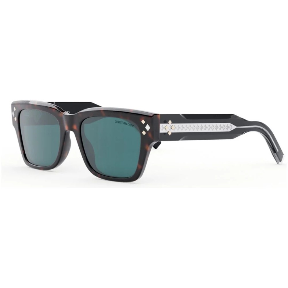 Dior CD DIAMOND S3F - 25B0 N - 55 Sonnenbrillen Grün Eckig