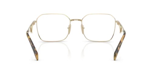 PRADA PR A51V - 14N1O1 - 53 Brillenfassungen Hellgold Unregelmäßig