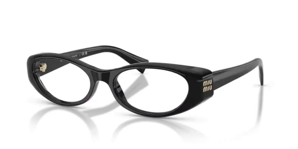 MIU MIU MU 03ZV - 16K1O1 - 55 Brillenfassungen Schwarz Oval