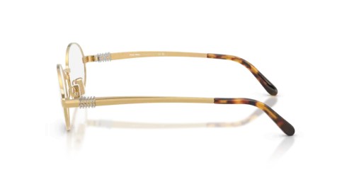 MIU MIU MU 50ZV - 5AK1O1 - 52 Brillenfassungen Gold Oval