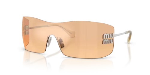 MIU MIU MU B53S - 1BC80Y - 144 Sonnenbrillen Silber Rechteck