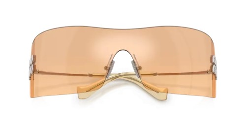 MIU MIU MU B53S - 1BC80Y - 144 Sonnenbrillen Silber Rechteck