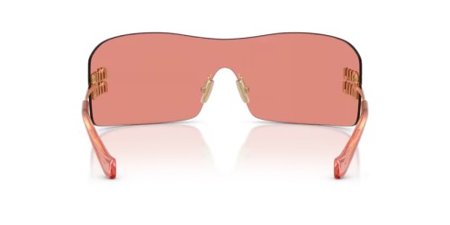 MIU MIU MU B53S - 5AK20Y - 144 Sonnenbrillen Gold Rechteck