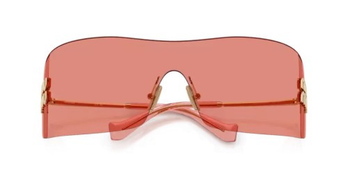 MIU MIU MU B53S - 5AK20Y - 144 Sonnenbrillen Gold Rechteck