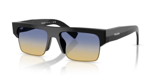 PRADA PR D12SU - 16K50E - 55 Sonnenbrillen Schwarz Rechteck