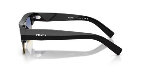 PRADA PR D12SU - 16K50E - 55 Sonnenbrillen Schwarz Rechteck