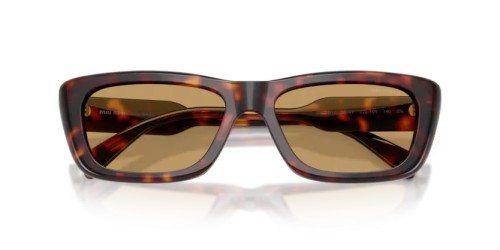 MIU MIU MU B12S - 27L10Y - 56 Sonnenbrillen Havanna Rechteck