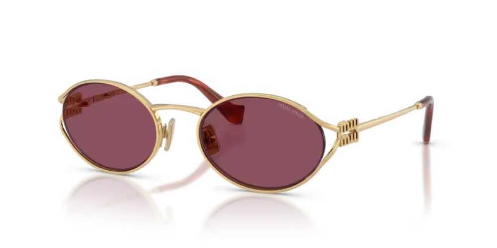 MIU MIU MU 52YS - 5AK20Y - 54 Sonnenbrillen Gold Oval