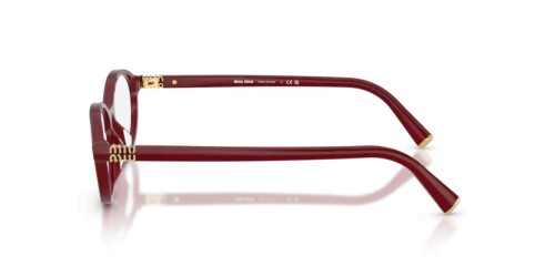 MIU MIU MU 09XV - 21I1O1 - 53 Brillenfassungen Opal Burgunderrot Oval