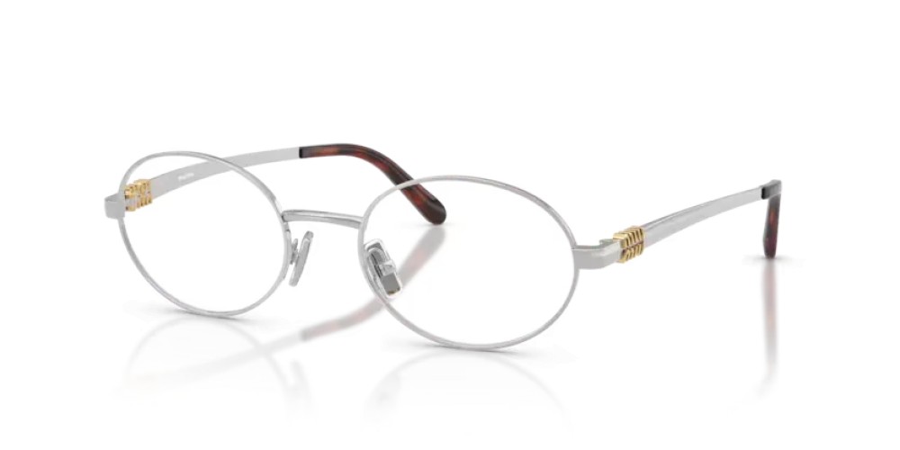 MIU MIU MU 50ZV - 1BC1O1 - 52 Brillenfassungen Silber Oval