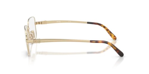 MIU MIU MU 51ZV - ZVN1O1 - 52 Brillenfassungen Hellgold Rechteck