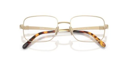 MIU MIU MU 51ZV - ZVN1O1 - 52 Brillenfassungen Hellgold Rechteck
