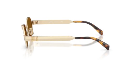 MIU MIU MU B51S - 22M20V - 47 Sonnenbrillen Altes Gold Oval