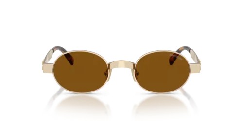 MIU MIU MU B51S - 22M20V - 47 Sonnenbrillen Altes Gold Oval