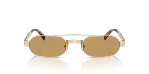 MIU MIU MU B52S - 22M10Y - 52 Sonnenbrillen Altgold Oval
