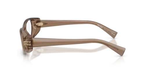 MIU MIU MU 03ZV - 26M1O1 - 55 Brillenfassungen Durchscheinend Braun Oval