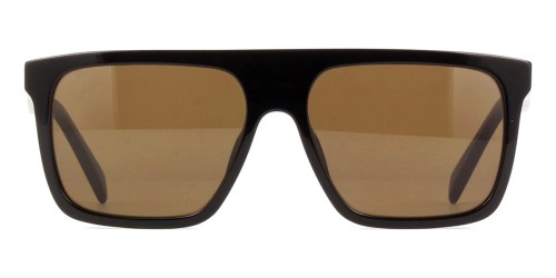 Celine CL40209I - 01E - 57 Sonnenbrillen Schwarz Flacher Oberteil
