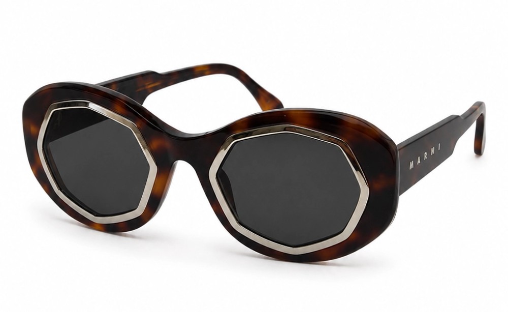 Marni P6P Marni Mount Bromo - 55 Sonnenbrillen Havanna Oval