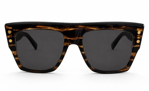 Balmain BPS-100 B-I - B - 56 Sonnenbrillen Havanna Quadratisch