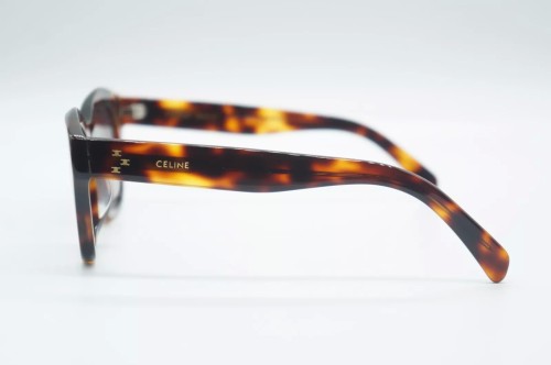 Celine CL40217U - 53K - 55 Sonnenbrillen Havanna Kissenform (Abgerundet)