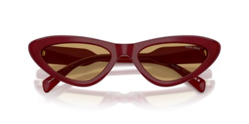 MIU MIU MU B11SU - 21I10Y - 55 Sonnenbrillen Opal Burgunderrot Cat Eye