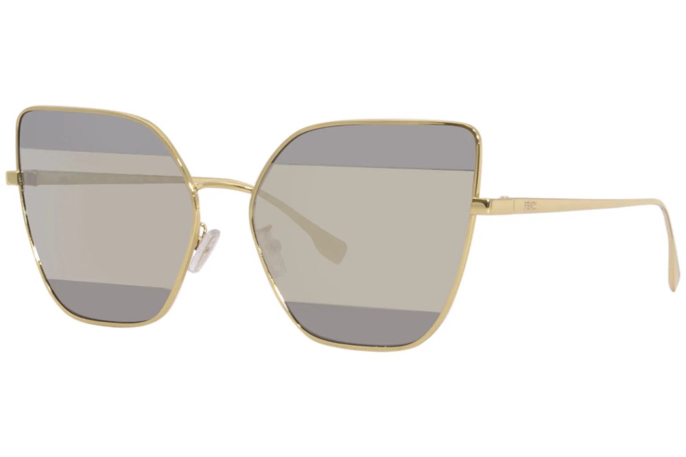 Fendi FE40015U - 30C - 61 Sonnenbrillen Gold Schmetterling