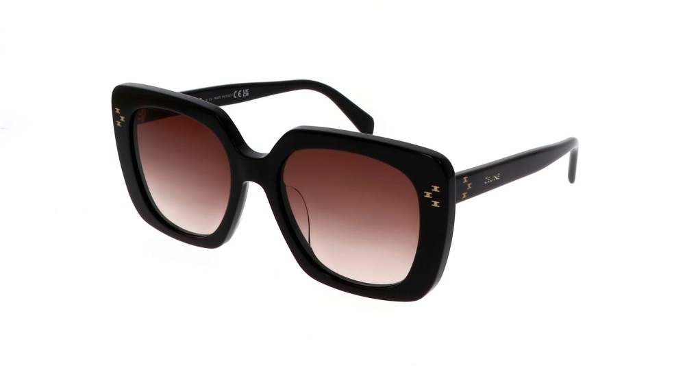 Celine CL40218U - 01F - 55 Sonnenbrillen Schwarz Eckig
