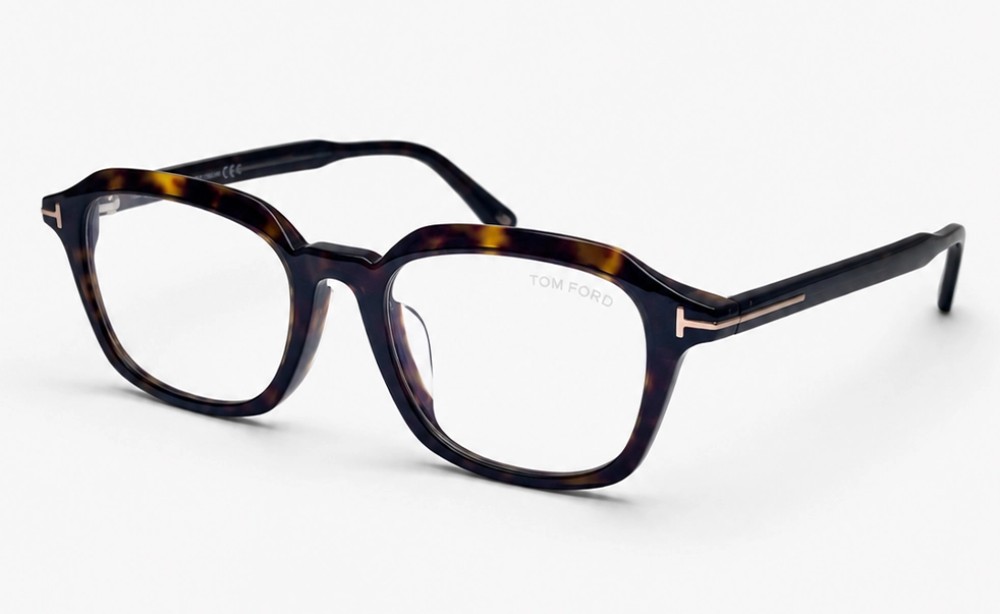 Tom Ford TF6148-D-B - 052 - 53 - MIT BLAU-VIOLETTEM LICHTFILTER-GLÄSERN Brillenfassungen Eckig