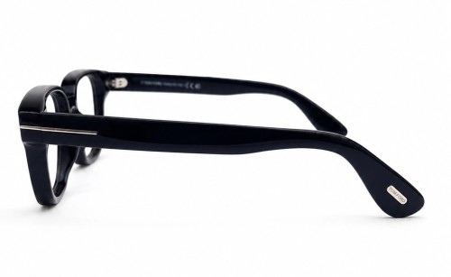 Tom Ford TF6071-D-B ECO - 001 - 54 - MIT BLAU-VIOLETTEM LICHTFILTER-GLÄSERN Brillenfassungen Schwarz Eckig