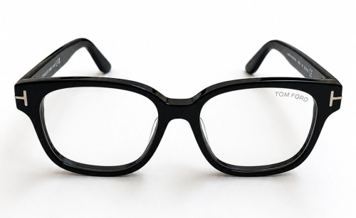 Tom Ford TF6071-D-B ECO - 001 - 54 - MIT BLAU-VIOLETTEM LICHTFILTER-GLÄSERN Brillenfassungen Schwarz Eckig