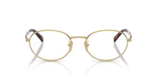 PRADA PR D53VD - 5AK1O1 - 54 Brillenfassungen Gold Oval