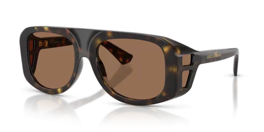 DOLCE & GABBANA DG6208 - 502/73 - 55 Sonnenbrillen Havanna Pilot (Aviator)